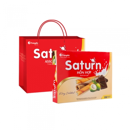 BÁNH QUẾ SATURN HỖN HỢP & SOCOLA TÚI XÁCH 330g